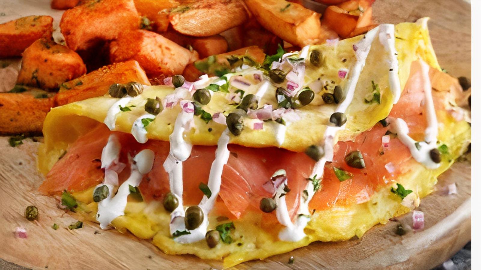 Smoked Salmon Omelet*